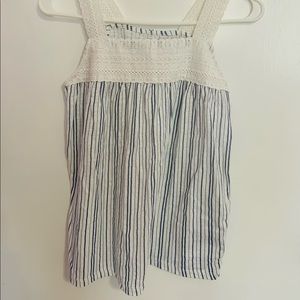 Old Navy Girl XL 14 Blue & White blouse